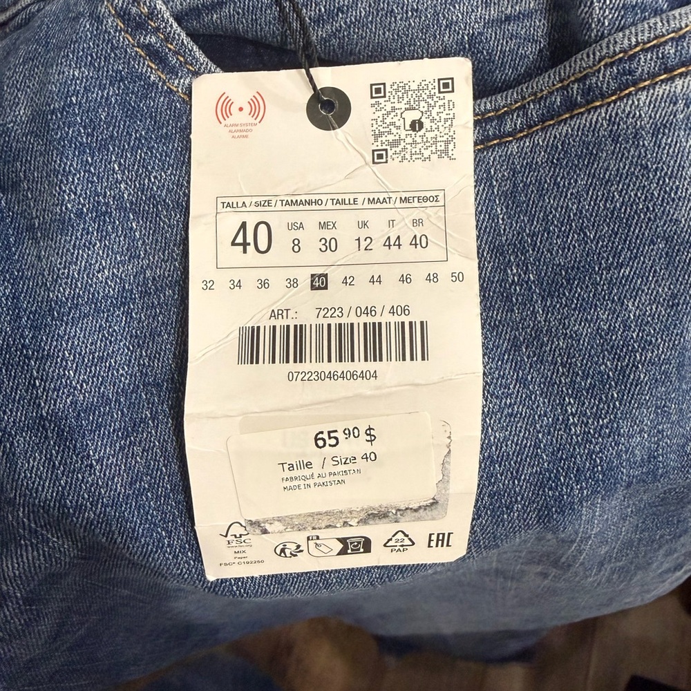 Women’s boot cut Zara blue jeans with tags - Picture 4 of 11